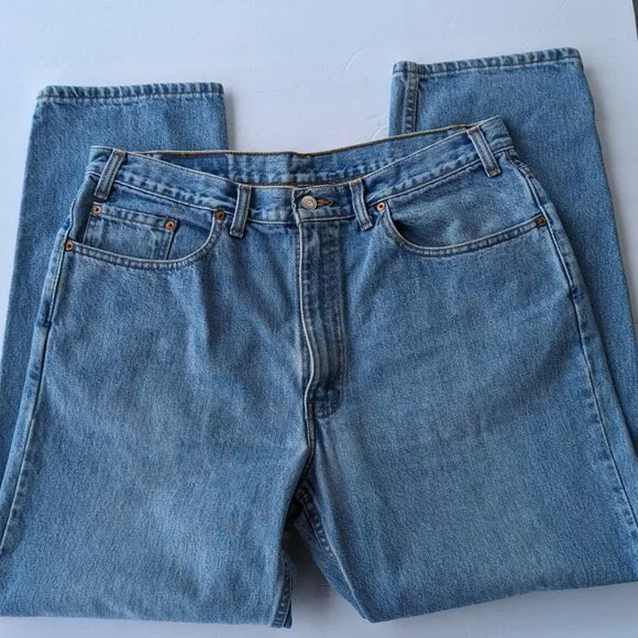 Men's 550 Levi Strauss & Co Blue Jeans Denim 38 x 30 - Picture 10 of 16
